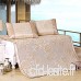 ChanYYw Non-Slip Flower Silky Summer Cooling Sheet Sleeping Mat + Pillow Case Home Travel Blue 1.5M - B07VFFP1JL